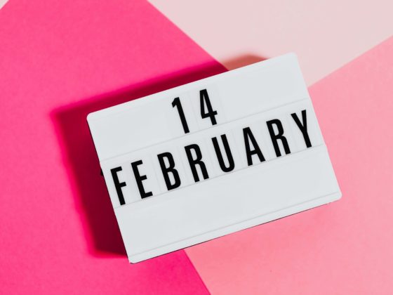 An image displays a text that says 14 February
